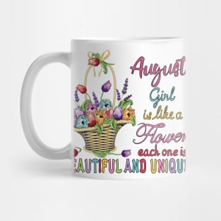 August Girl - Flower Basket Mug